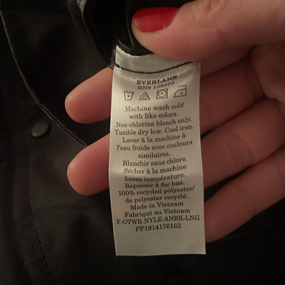Everlane The ReNew Anorak Hooded Coat Size Extra Small - Picture 10 of 10